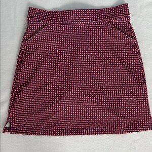Peter Millar Red Blue Polka Dot Golf Skort